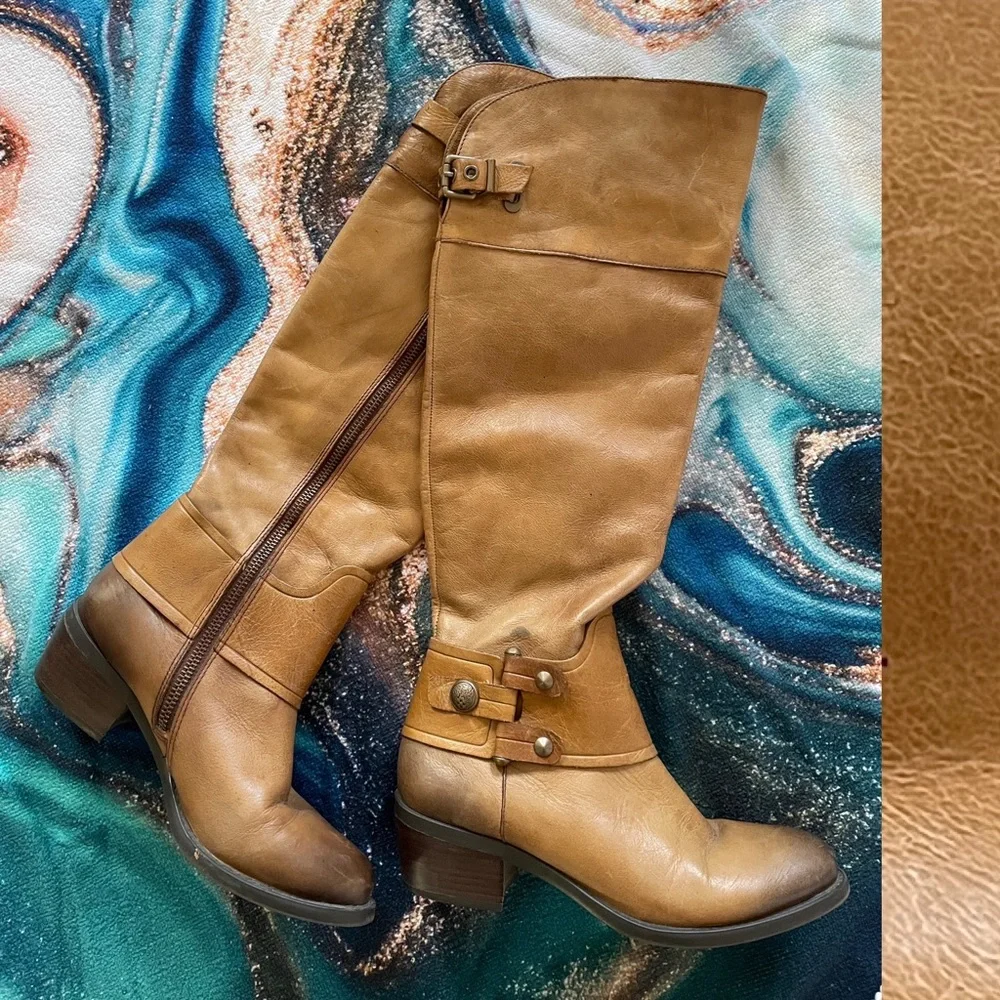 VINCE CAMUTO Leather Over-the-Knee BOOTS Size 6B 36